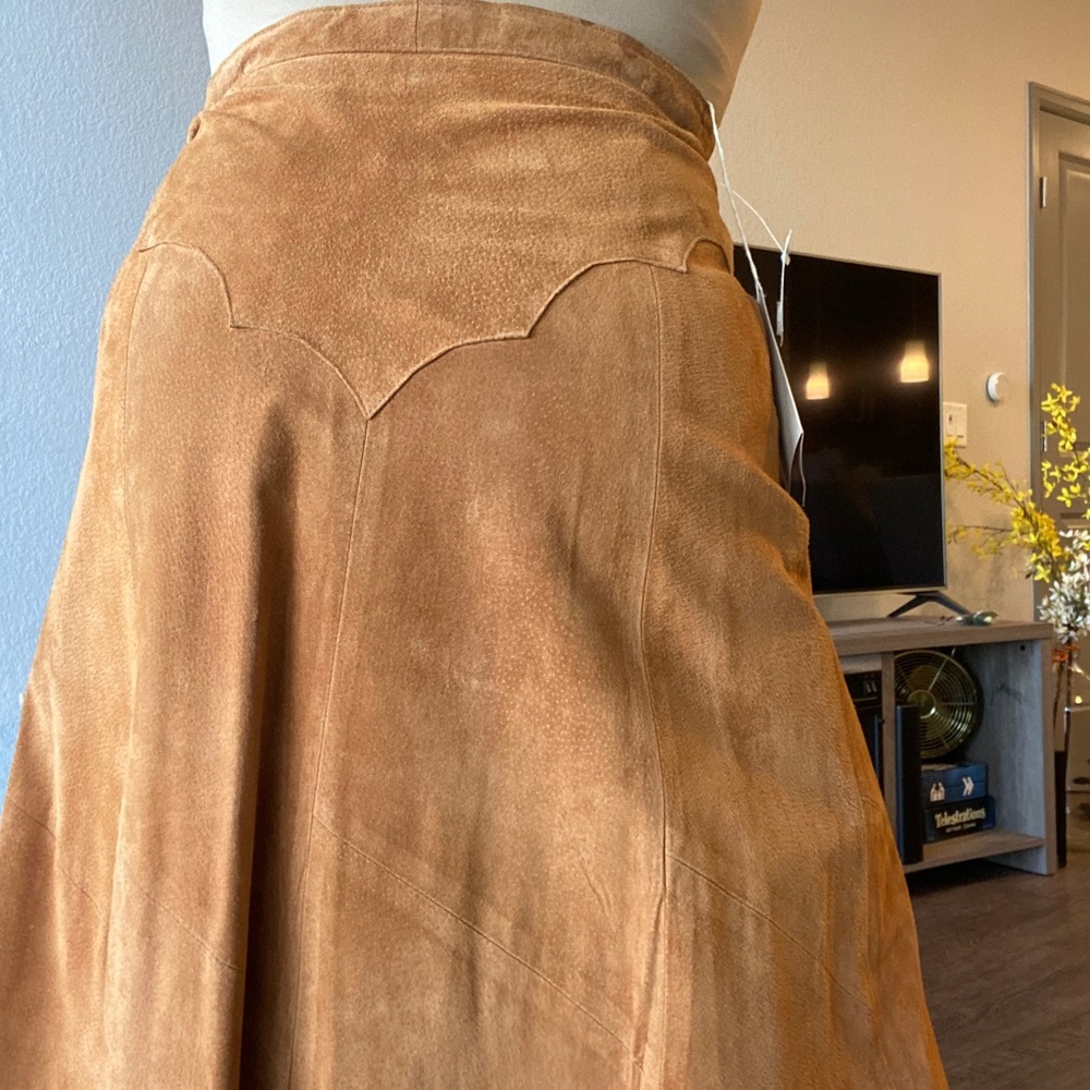 Real Leather Western skirt